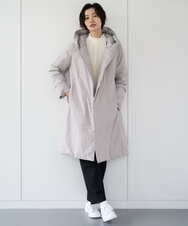 PZFCD59290 GEORGES RECH(ジョルジュ・レッシュ) バイカラーボートネックケーブルニット ブラック