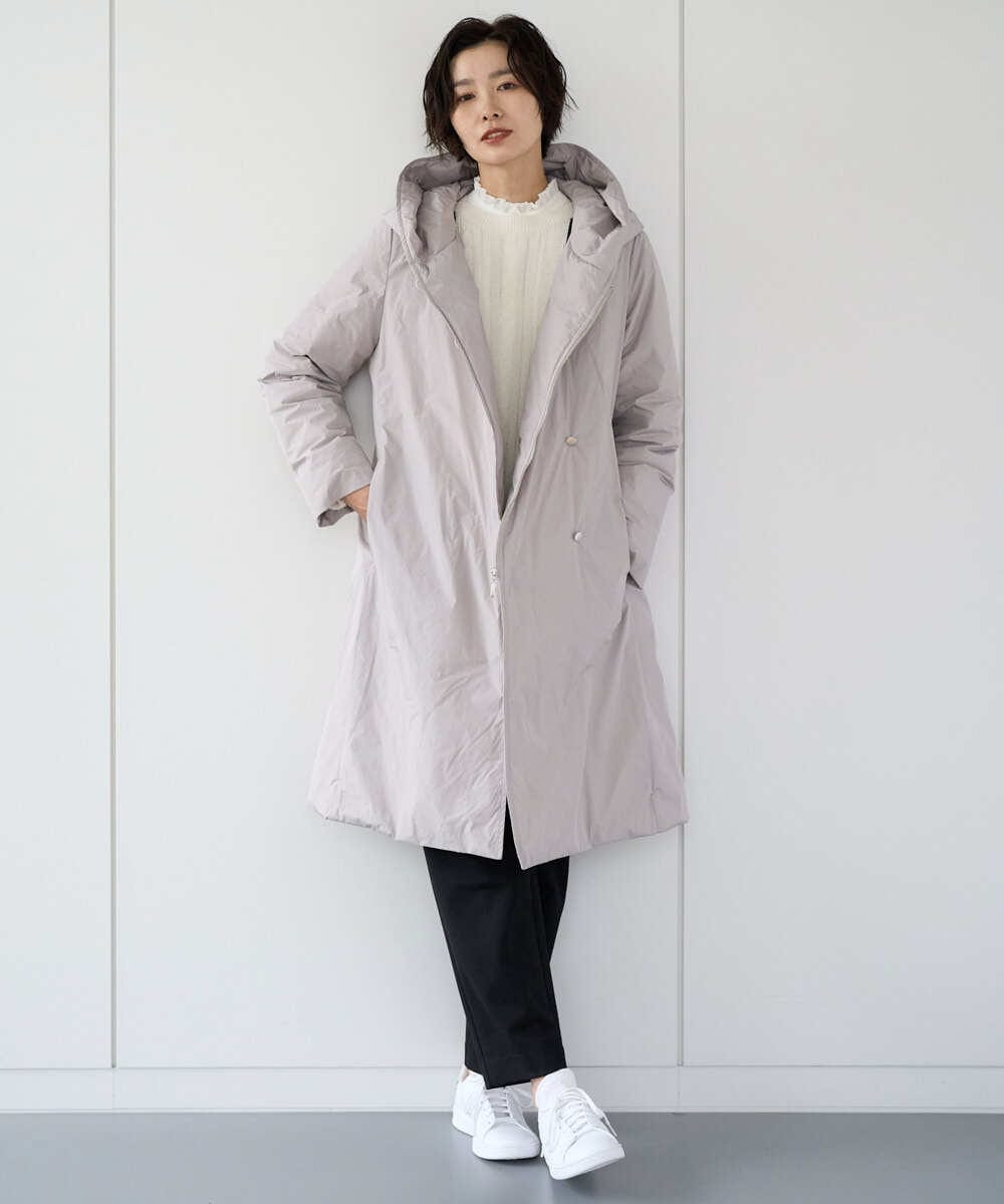 PZFCD59290 GEORGES RECH(ジョルジュ・レッシュ) バイカラーボートネックケーブルニット ブラック