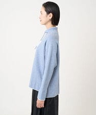 PZFCD61230 GEORGES RECH(ジョルジュ・レッシュ) ドロストハイネックロゴニット ライトブルー