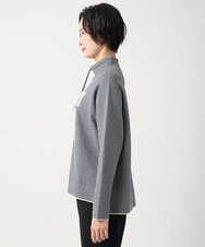 PZFCD61230 GEORGES RECH(ジョルジュ・レッシュ) ドロストハイネックロゴニット ライトブルー