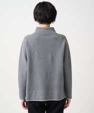 PZFCD61230 GEORGES RECH(ジョルジュ・レッシュ) ドロストハイネックロゴニット ライトブルー