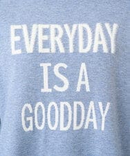 PZFCD61230 GEORGES RECH(ジョルジュ・レッシュ) ドロストハイネックロゴニット ライトブルー