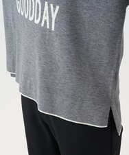 PZFCD61230 GEORGES RECH(ジョルジュ・レッシュ) ドロストハイネックロゴニット ライトブルー