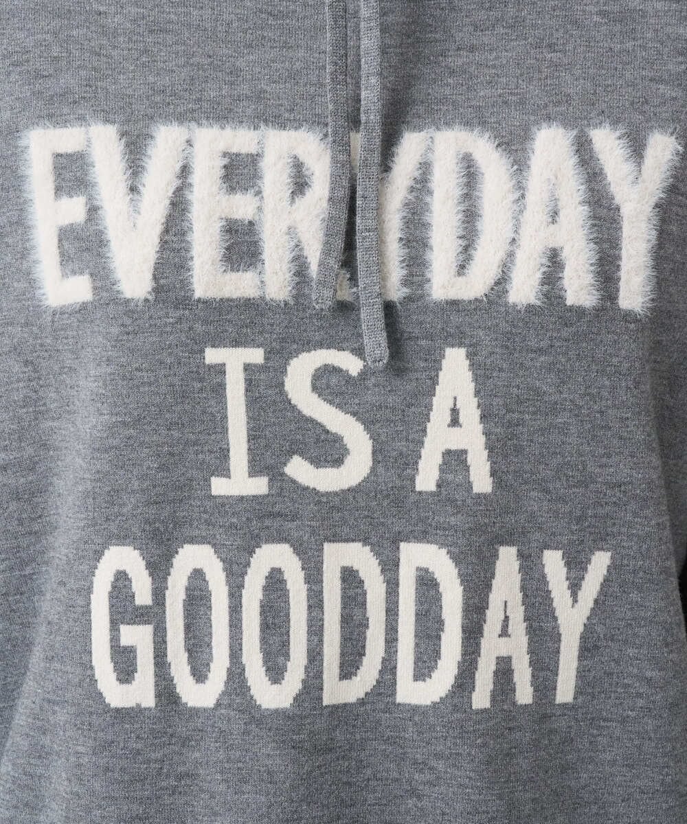 PZFCD61230 GEORGES RECH(ジョルジュ・レッシュ) ドロストハイネックロゴニット ライトブルー