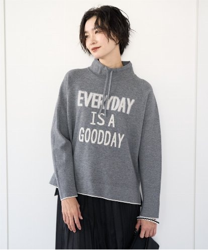 PZFCD61230 GEORGES RECH ドロストハイネックロゴニット