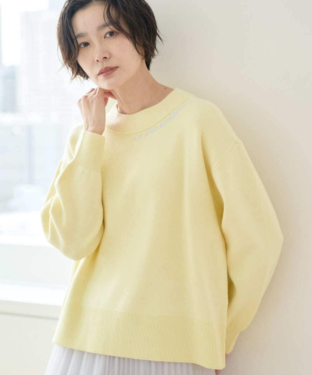 PZFCE70170 GEORGES RECH [アンサンブル対応] スウェットライクロゴニット