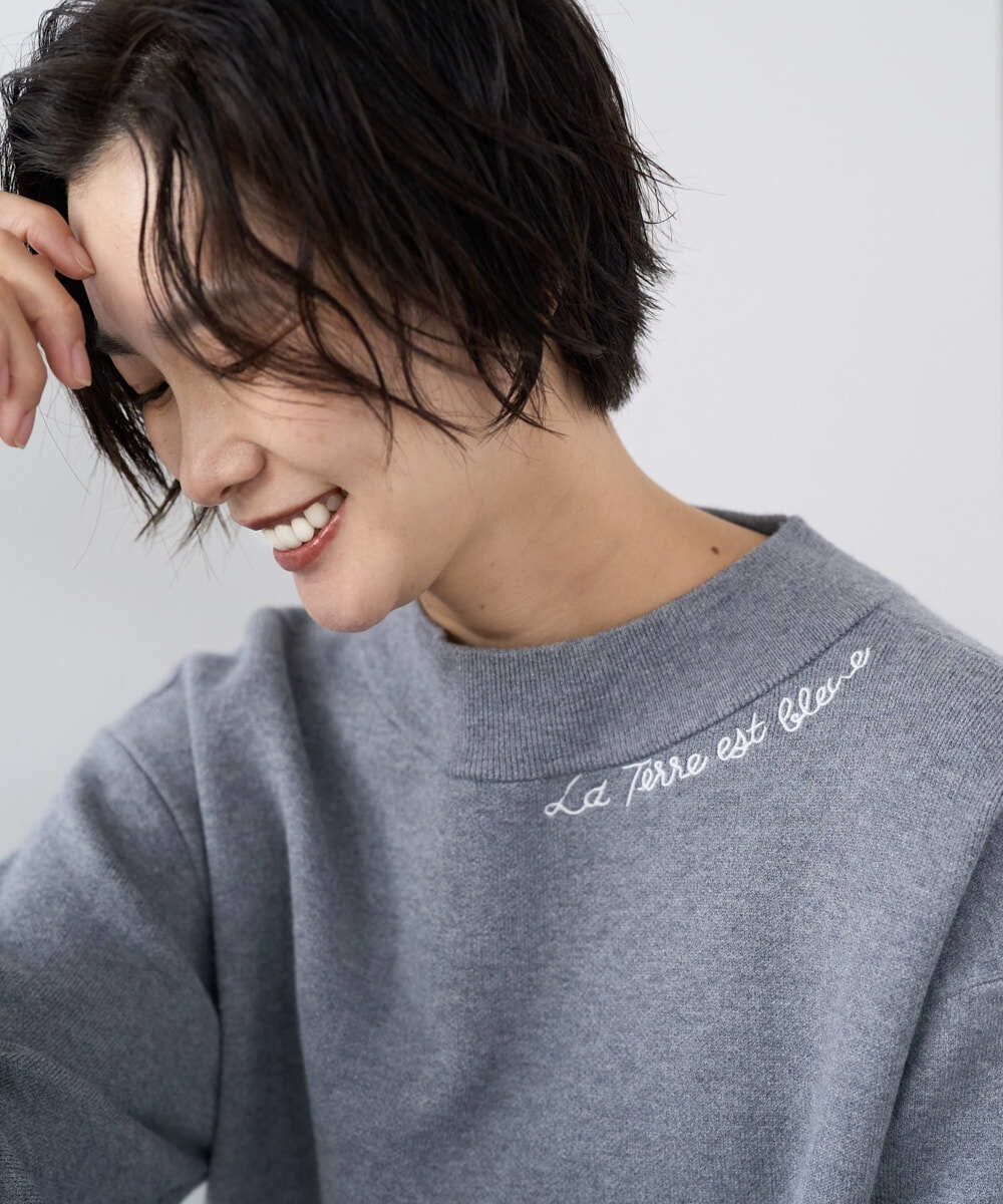 PZFCE70170 GEORGES RECH [アンサンブル対応] スウェットライクロゴニット