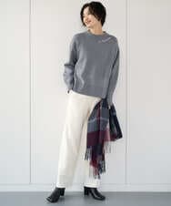 PZFCE70170 GEORGES RECH(ジョルジュ・レッシュ) [アンサンブル対応] スウェットライクロゴニット グレー