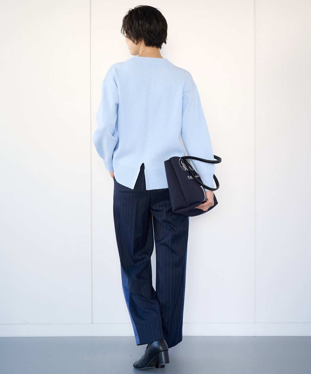 PZFCE70170 GEORGES RECH(ジョルジュ・レッシュ) [アンサンブル対応] スウェットライクロゴニット グレー