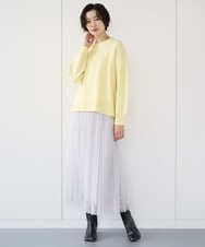 PZFCE70170 GEORGES RECH(ジョルジュ・レッシュ) [アンサンブル対応] スウェットライクロゴニット グレー