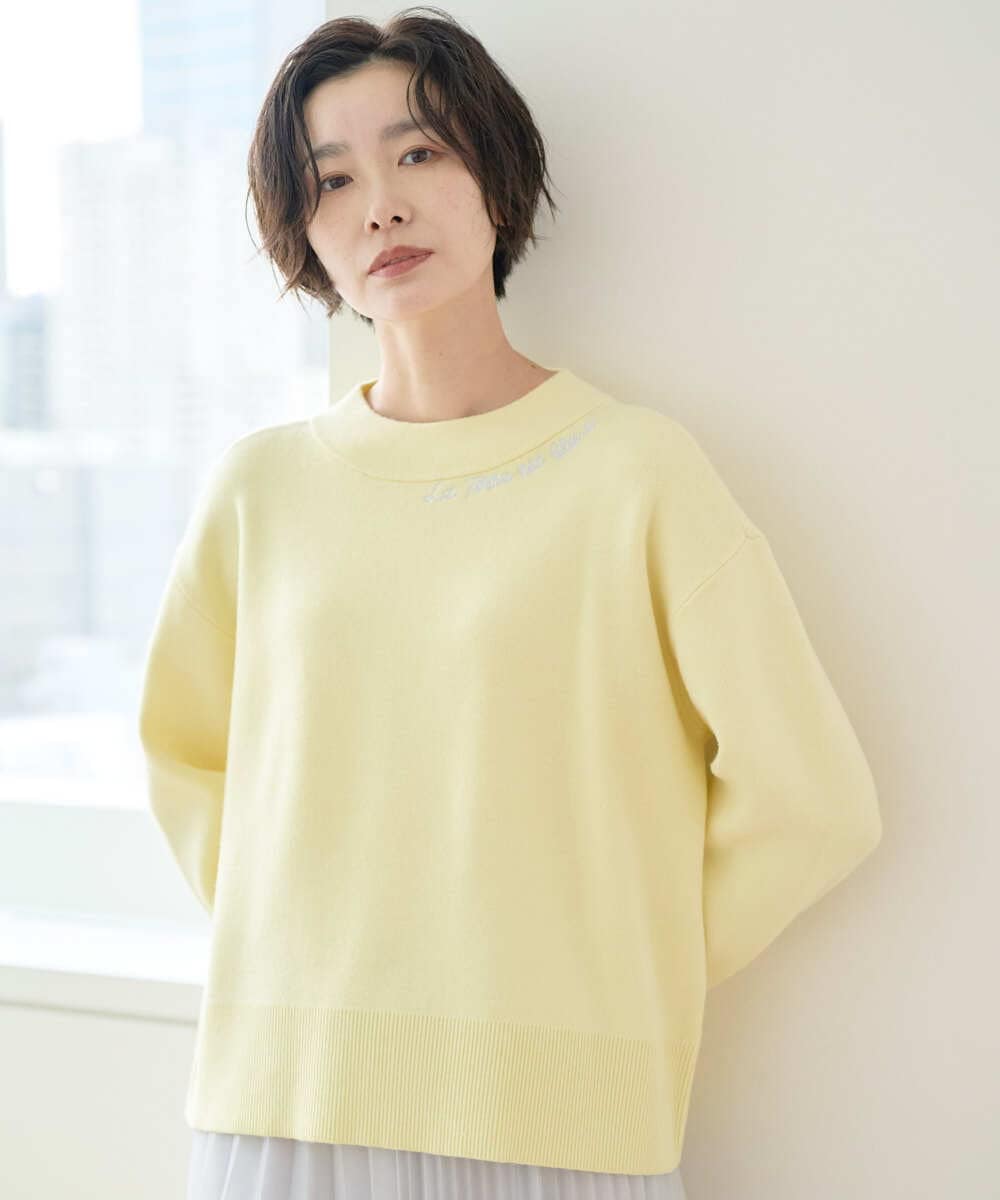 PZFCE70170 GEORGES RECH(ジョルジュ・レッシュ) [アンサンブル対応] スウェットライクロゴニット グレー