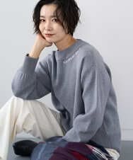 PZFCE70170 GEORGES RECH(ジョルジュ・レッシュ) [アンサンブル対応] スウェットライクロゴニット グレー