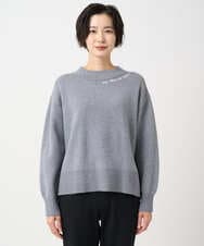 PZFCE70170 GEORGES RECH(ジョルジュ・レッシュ) [アンサンブル対応] スウェットライクロゴニット グレー