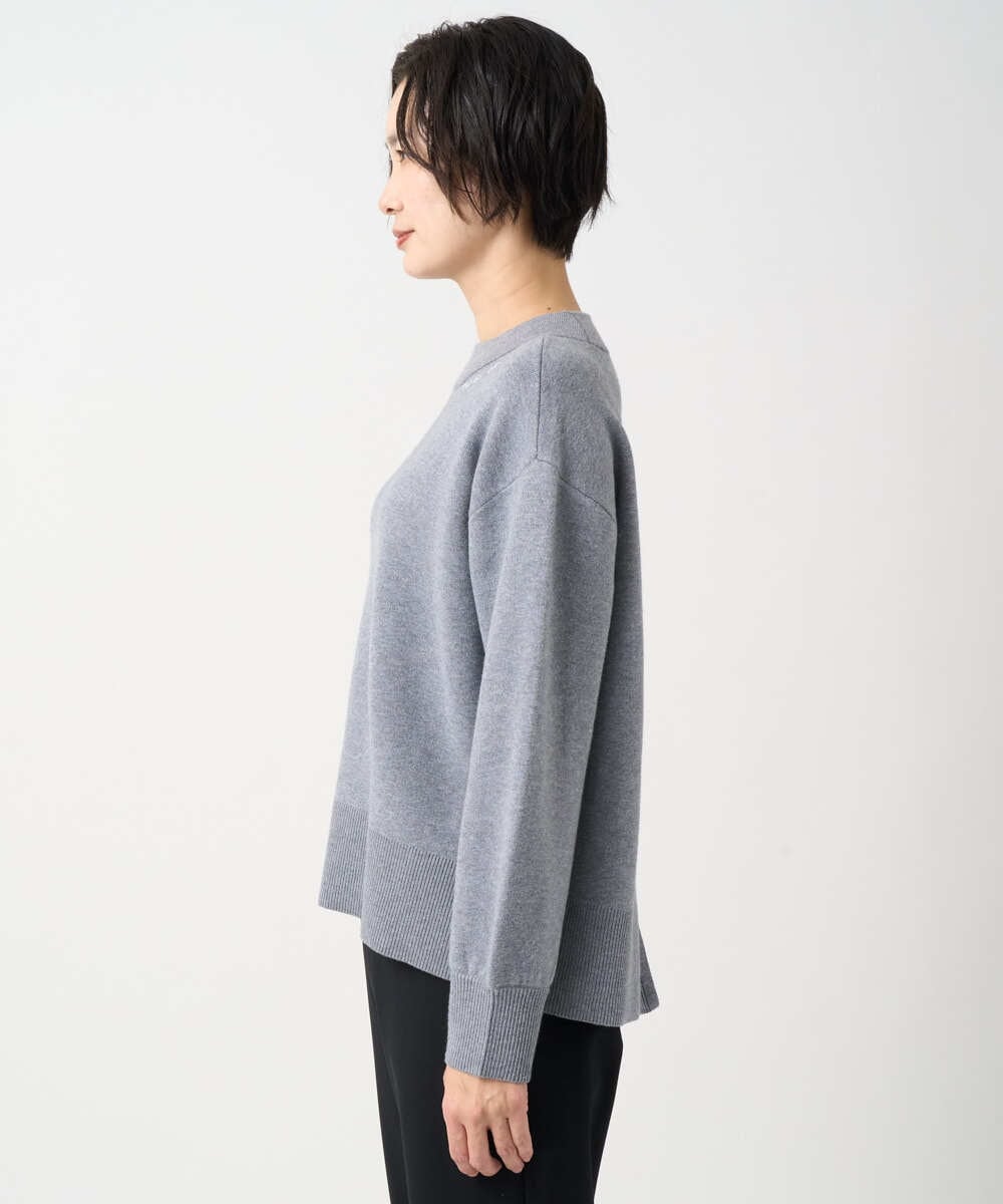 PZFCE70170 GEORGES RECH(ジョルジュ・レッシュ) [アンサンブル対応] スウェットライクロゴニット グレー