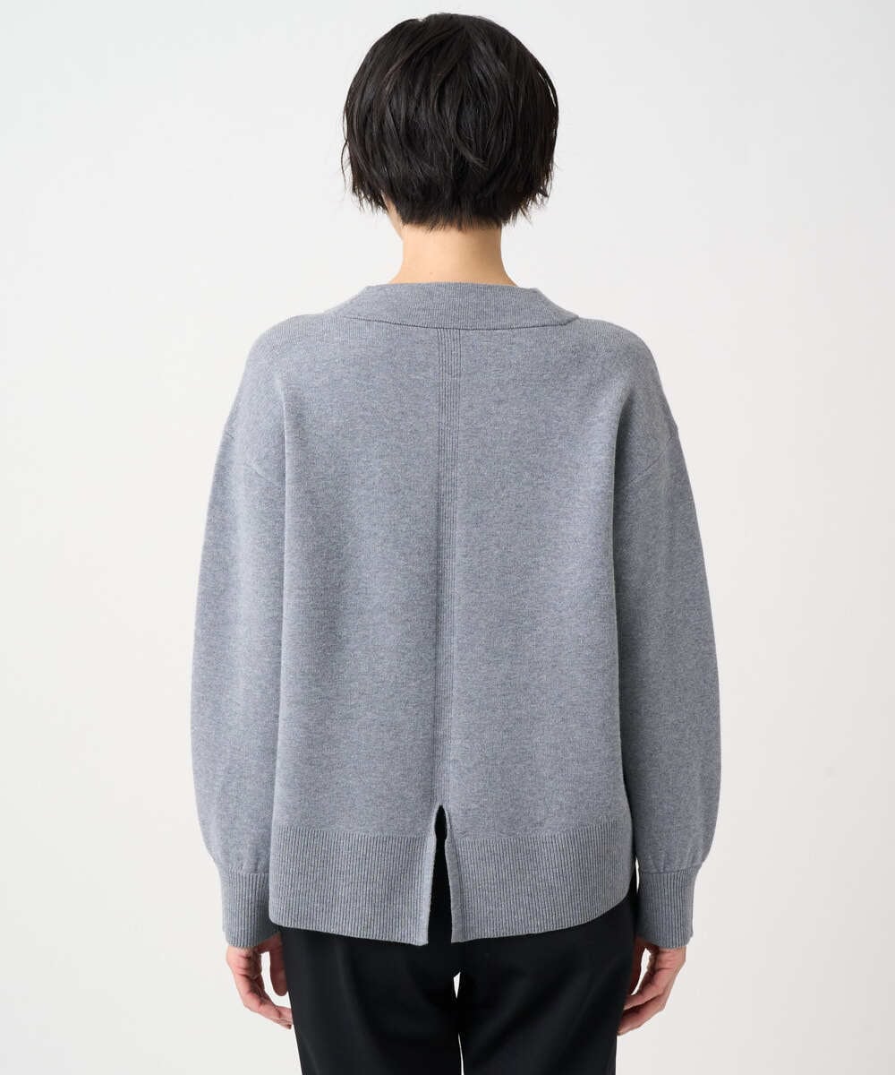 PZFCE70170 GEORGES RECH(ジョルジュ・レッシュ) [アンサンブル対応] スウェットライクロゴニット グレー