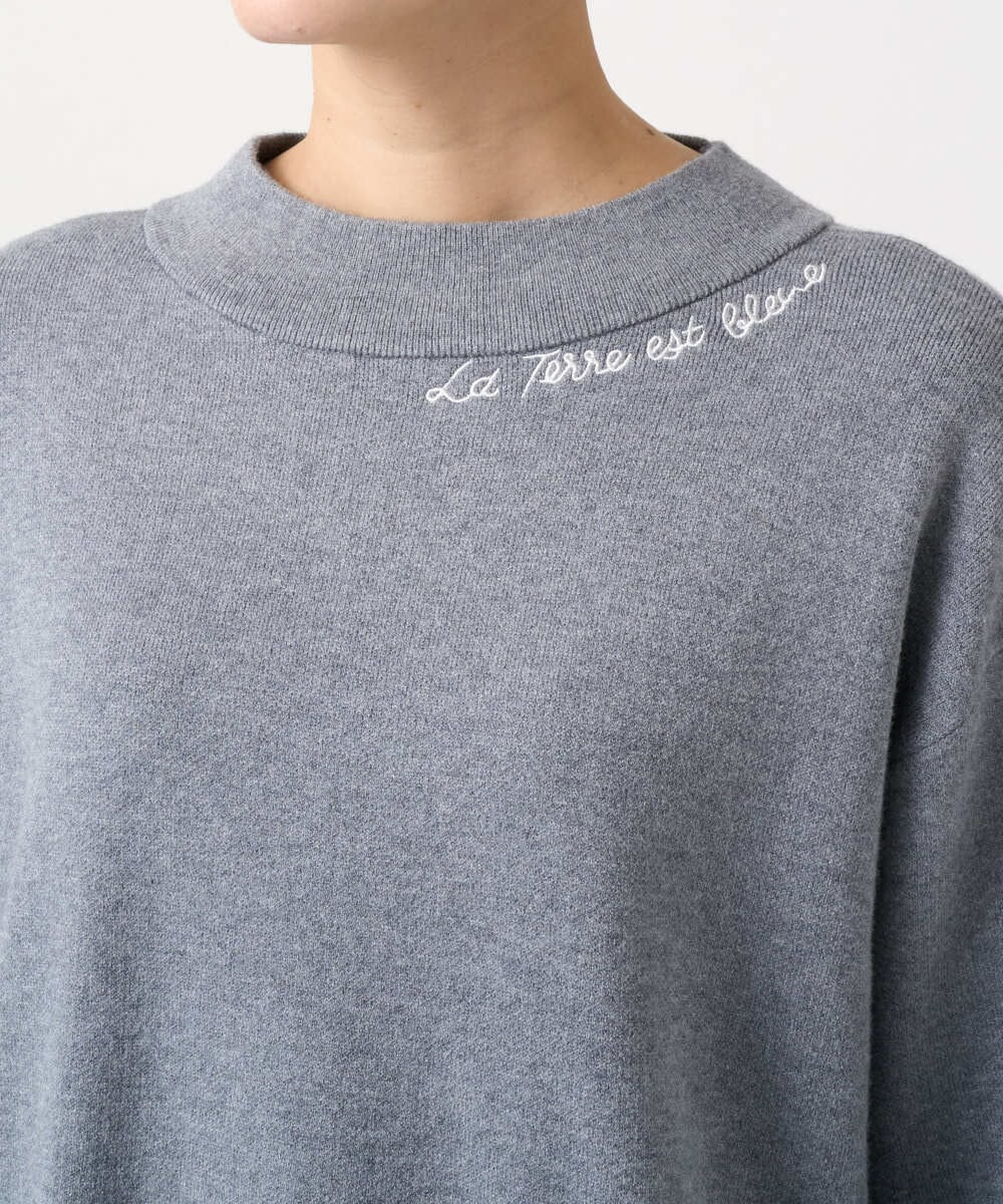 PZFCE70170 GEORGES RECH(ジョルジュ・レッシュ) [アンサンブル対応] スウェットライクロゴニット グレー