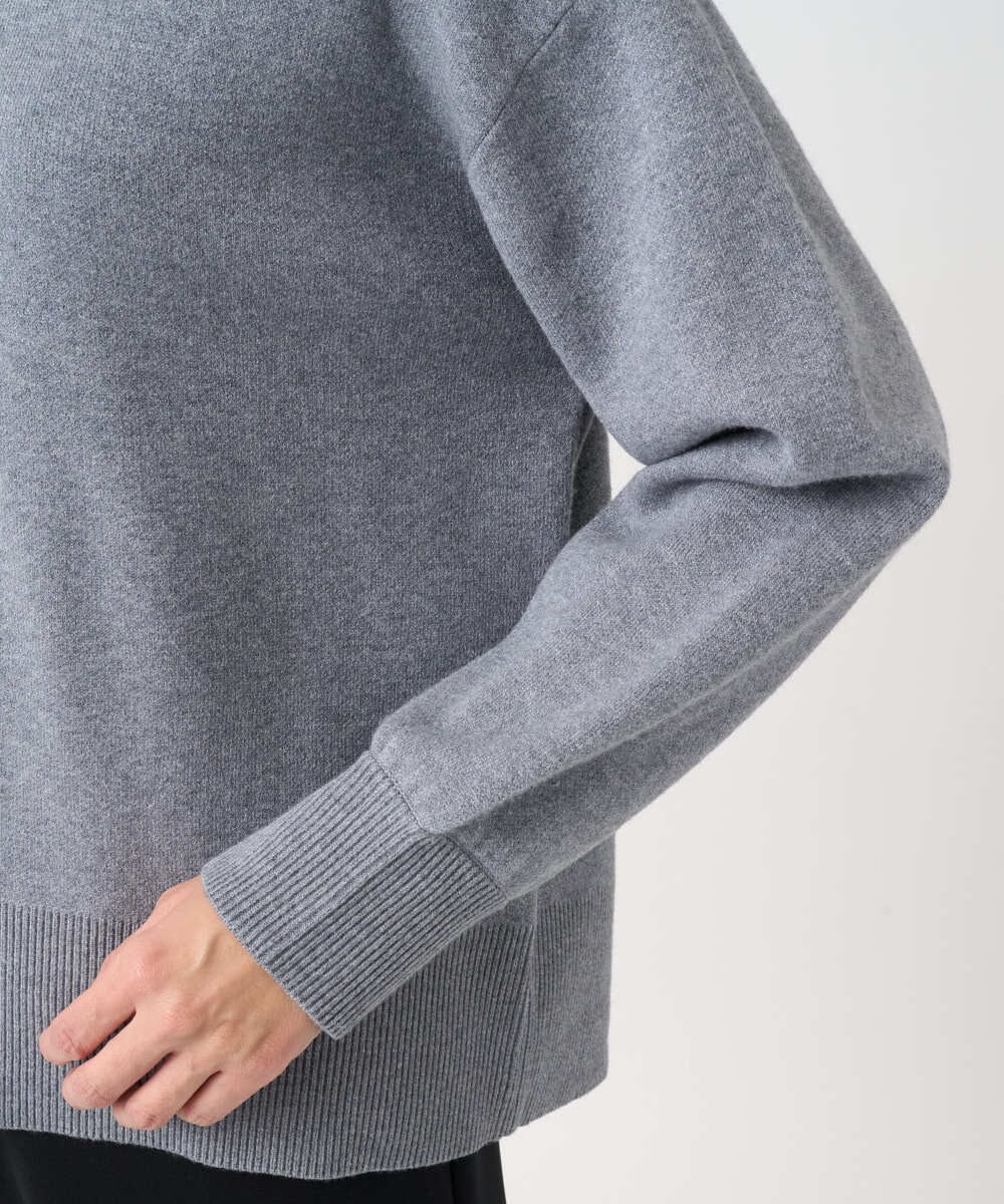 PZFCE70170 GEORGES RECH(ジョルジュ・レッシュ) [アンサンブル対応] スウェットライクロゴニット グレー