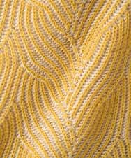 PZFCE71190 GEORGES RECH(ジョルジュ・レッシュ) バイカラージャカードニット ブラック