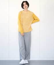 PZFCE71190 GEORGES RECH(ジョルジュ・レッシュ) バイカラージャカードニット ブラック