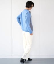 PZFCE71190 GEORGES RECH(ジョルジュ・レッシュ) バイカラージャカードニット ブラック