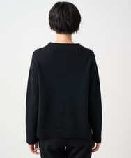 PZFCE71190 GEORGES RECH(ジョルジュ・レッシュ) バイカラージャカードニット ブラック