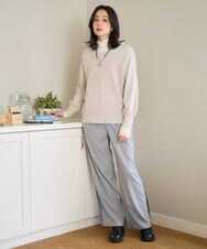 PZFCF51230 GEORGES RECH(ジョルジュ・レッシュ) メタリックシャギーVネックニット ベージュ