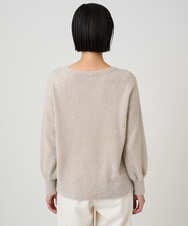 PZFCF51230 GEORGES RECH(ジョルジュ・レッシュ) メタリックシャギーVネックニット ベージュ