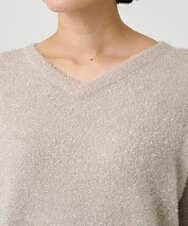 PZFCF51230 GEORGES RECH(ジョルジュ・レッシュ) メタリックシャギーVネックニット ベージュ