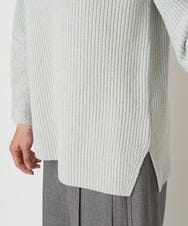 PZFCV06250 GEORGES RECH(ジョルジュ・レッシュ) ヘアリーブークレヤーンボトルネックニット ライトグレー