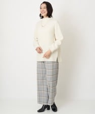 PZFCV06250 GEORGES RECH(ジョルジュ・レッシュ) ヘアリーブークレヤーンボトルネックニット ライトグレー