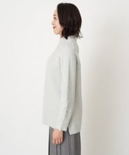 PZFCV06250 GEORGES RECH(ジョルジュ・レッシュ) ヘアリーブークレヤーンボトルネックニット ライトグレー