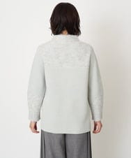 PZFCV06250 GEORGES RECH(ジョルジュ・レッシュ) ヘアリーブークレヤーンボトルネックニット ライトグレー