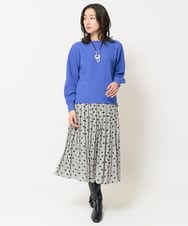 PZFEA24230 GEORGES RECH(ジョルジュ・レッシュ) ブークレジャガードタックスリーブニット イエロー