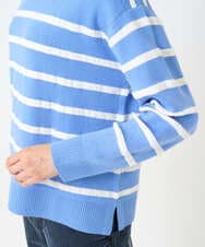 PZFEE04270 GEORGES RECH(ジョルジュ・レッシュ) ブークレボーダーボートネックニット ブルー