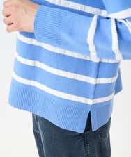 PZFEE04270 GEORGES RECH(ジョルジュ・レッシュ) ブークレボーダーボートネックニット ブルー