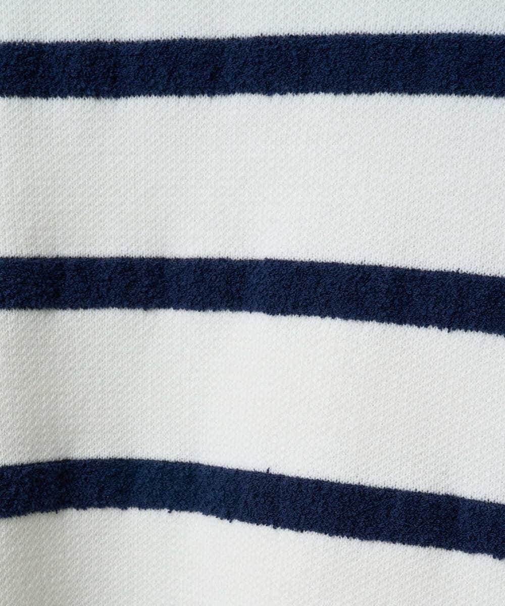 PZFEE04270 GEORGES RECH(ジョルジュ・レッシュ) ブークレボーダーボートネックニット ブルー