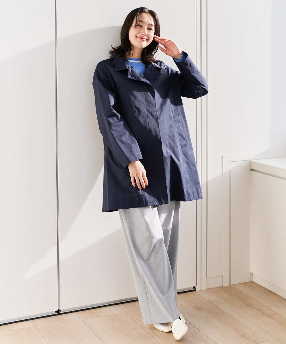 PZFEE04270 GEORGES RECH(ジョルジュ・レッシュ) ブークレボーダーボートネックニット ブルー