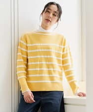 PZFEE04270 GEORGES RECH(ジョルジュ・レッシュ) ブークレボーダーボートネックニット ブルー