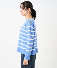 PZFEE04270 GEORGES RECH(ジョルジュ・レッシュ) ブークレボーダーボートネックニット ブルー