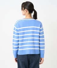 PZFEE04270 GEORGES RECH(ジョルジュ・レッシュ) ブークレボーダーボートネックニット ブルー