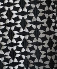 PZFEE23230 GEORGES RECH(ジョルジュ・レッシュ) 幾何レースショートニットベスト ブラック