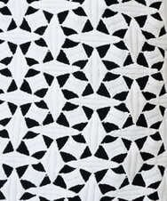 PZFEE23230 GEORGES RECH(ジョルジュ・レッシュ) 幾何レースショートニットベスト ブラック