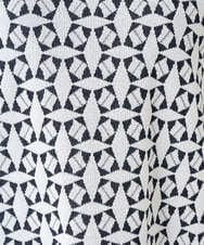 PZFEE26270 GEORGES RECH(ジョルジュ・レッシュ)  [日本製]レース柄ジャカードニットプルオーバー ネイビー