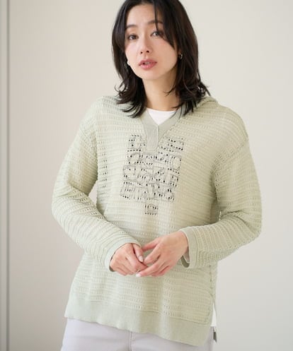 PZFEE48250 GEORGES RECH シアーギマニットパーカー