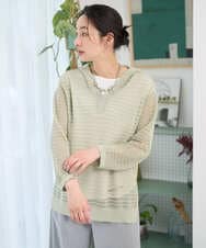 PZFEE48250 GEORGES RECH(ジョルジュ・レッシュ) シアーギマニットパーカー グリーン