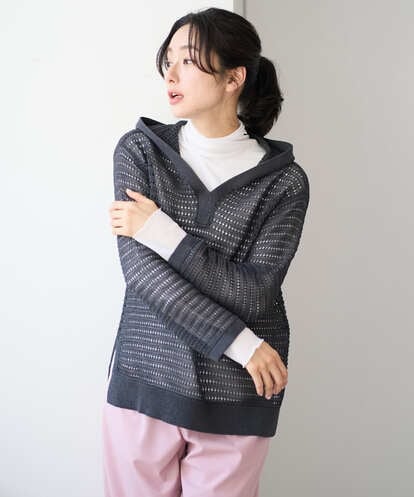 PZFEE48250 GEORGES RECH シアーギマニットパーカー