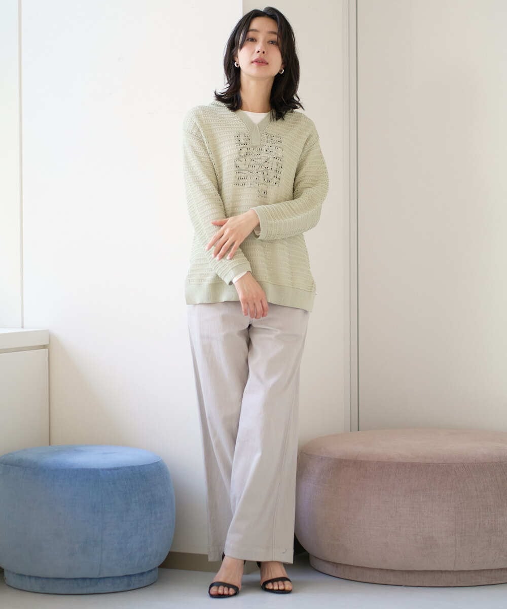 PZFEE48250 GEORGES RECH(ジョルジュ・レッシュ) シアーギマニットパーカー ダークグレー