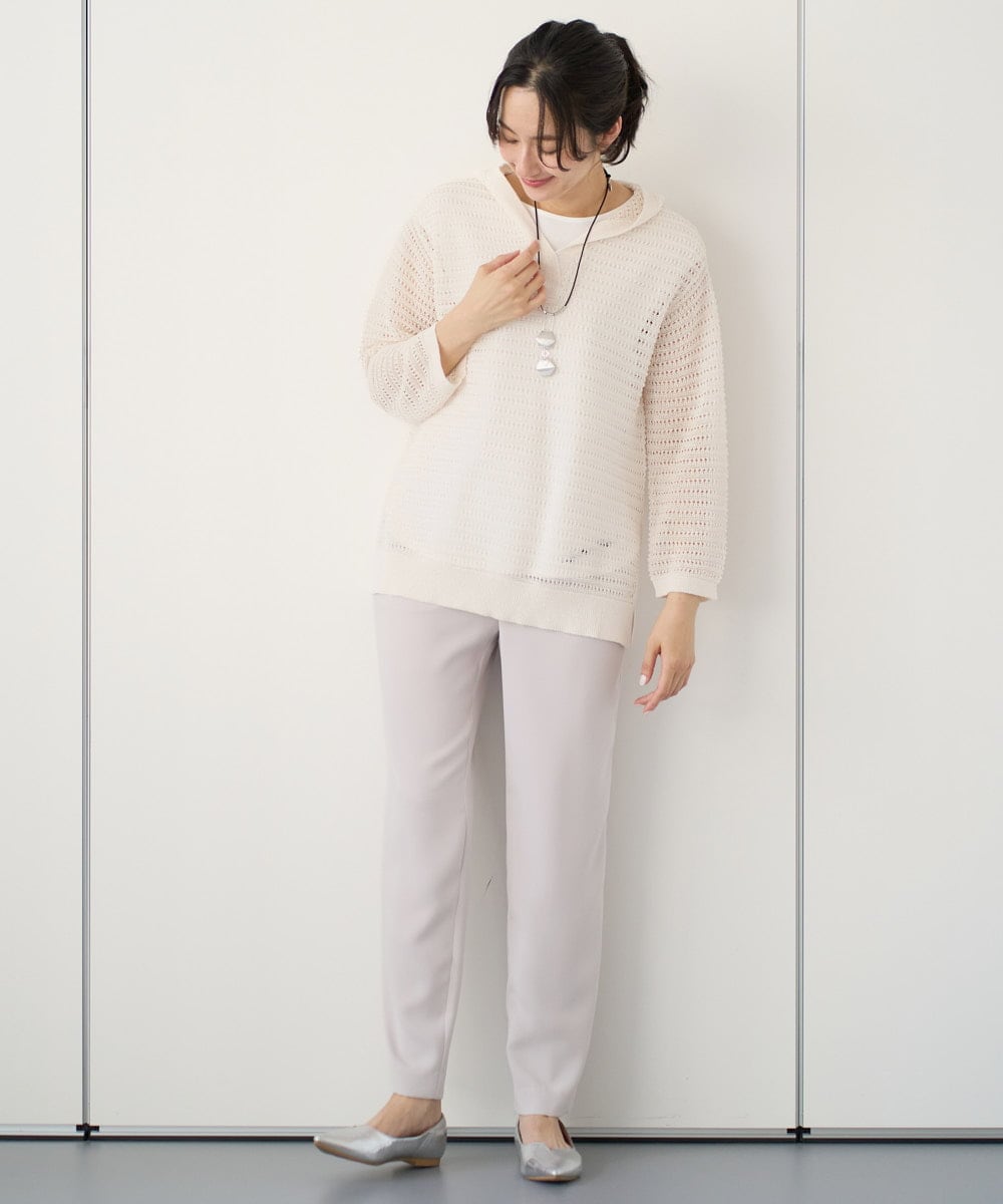 PZFEE48250 GEORGES RECH(ジョルジュ・レッシュ) シアーギマニットパーカー ダークグレー