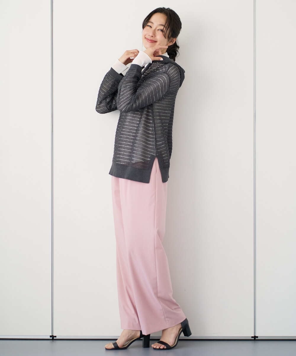 PZFEE48250 GEORGES RECH(ジョルジュ・レッシュ) シアーギマニットパーカー ダークグレー