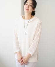 PZFEE48250 GEORGES RECH(ジョルジュ・レッシュ) シアーギマニットパーカー ダークグレー